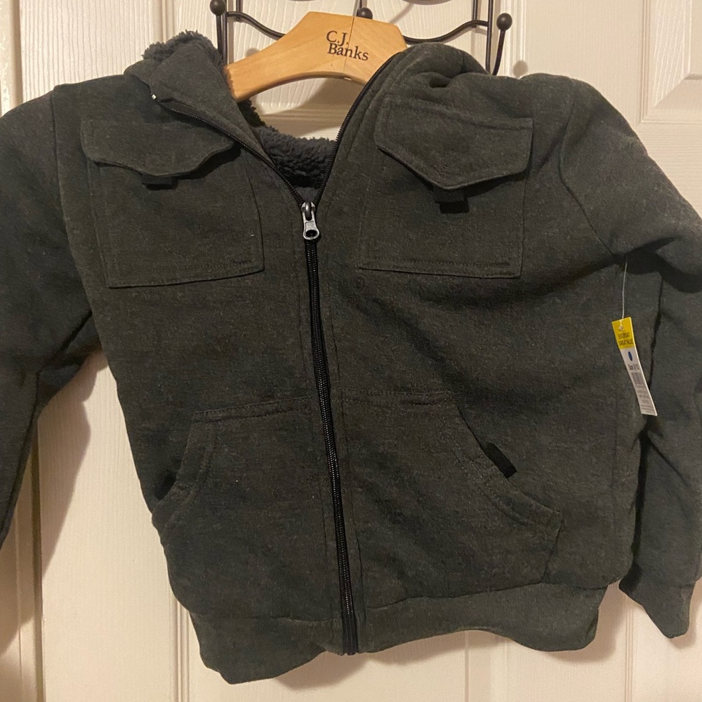 Brand New With Tags Boys Fleece Lined Sweatshirt